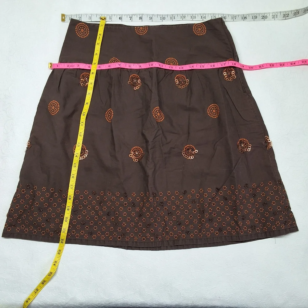 Old Navy sequin brown skirt size 6